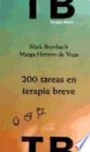 Libro 200 tareas en terapia breve