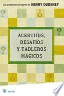 Libro Acertijos, desafíos y tableros mágicos