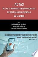 Libro Actas de las IX Jornadas Internacionales de Graduados en Ciencias de la Salud