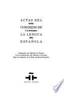 Libro Actas del Congreso de la Lengua Española