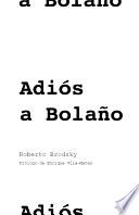 Libro Adiós a Bolaño