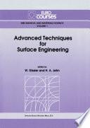Libro Advanced Techniques for Surface Engineering