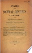 Libro Anales de la Sociedad Científica Argentina