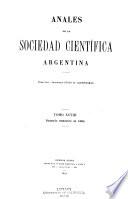 Libro Anales de la Sociedad Científica Argentina