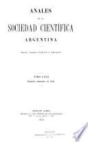 Libro Anales de la Sociedad Científica Argentina