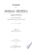 Libro Anales de la Sociedad Científica Argentina