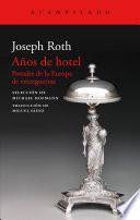 Libro Años de hotel