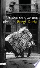Libro Antes de que nos olviden