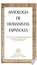 Libro Antología de humanistas españoles