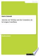 Libro Antonio de Nebrija und die Gramática de la Lengua Castellana