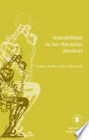 Libro Anulabilidad de las cláusulas abusivas