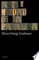 Libro Arte y verdad de la palabra