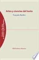 Libro Artes y ciencias del texto