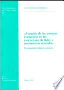 Libro Asunción de los consejos evangélicos en las asociaciones de fieles y movimientos eclesiales
