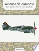 Libro Aviones de combate libro para colorear para adultos 1