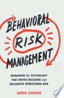 Libro Behavioral Risk Management