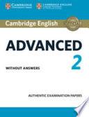 Libro Cambridge English Advanced 2 Student's Book without answers