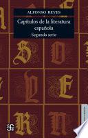 Libro Capítulos de literatura española