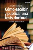 Libro Cómo escribir y publicar una tesis doctoral