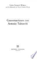 Libro Conversaciones con Antonio Tabucchi