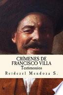 Libro Crimenes de Francisco Villa