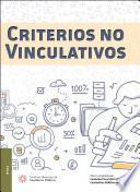 Libro Criterios no vinculativos