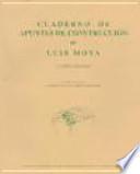 Libro Cuaderno de apuntes de construcción de Luis Moya