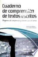 Libro Cuaderno de comprensión de textos escritos