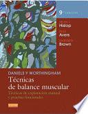 Libro Daniels y Worthingham. Técnicas de balance muscular
