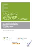 Libro Declaración de voluntad en un entorno virtual