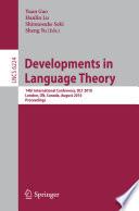 Libro Developments in Language Theory