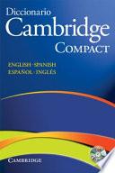 Libro Diccionario Bilingue Cambridge Spanish-English Paperback with CD-ROM Compact Edition