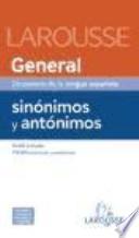 Libro Diccionario general de sinónimos y antónimos