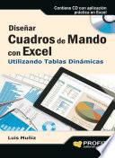 Libro Diseñar cuadros de mando con Excel utilizando las tablas dinámicas