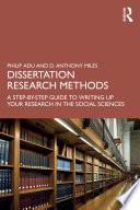Libro Dissertation Research Methods