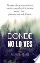 Libro Donde no lo ves