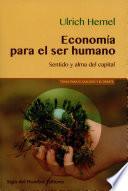 Libro Economía para el ser humano