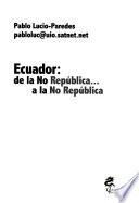 Libro Ecuador
