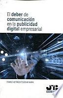 Libro El deber de comunicación en la publicidad digital empresarial