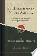 Libro El Hispanismo en Norte-América
