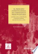 Libro El principio constitucional de competencia presupuestaria