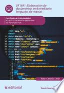 Libro Elaboración de documentos web mediante lenguajes de marcas. IFCD0210