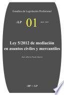 Libro eLP 01. Ley 5/2012 de mediación en asuntos civiles y mercantiles