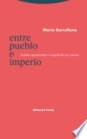 Libro Entre pueblo e Imperio