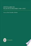 Libro Epistolario de Pilar de Zubiaurre (1906-1970)