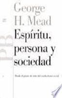 Libro Espíritu, persona y sociedad