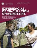 Libro Experiencias de vinculación universitaria desde la formación, la intervención social y la Investigación. (Complexus 10).