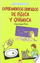 Libro Experimentos sencillos de física y química