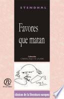 Libro Favores que matan