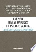 Libro Formar investigadores en Psicopedagogía